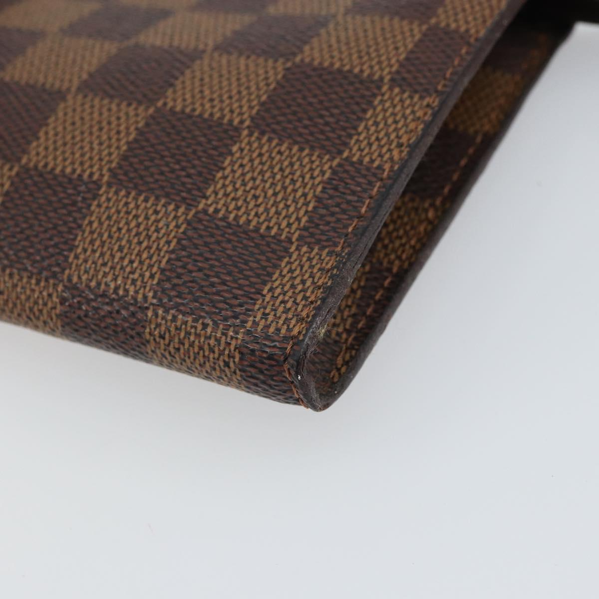 LOUIS VUITTON Damier Ebene Marais Pouch Pouch LV Auth hk3391