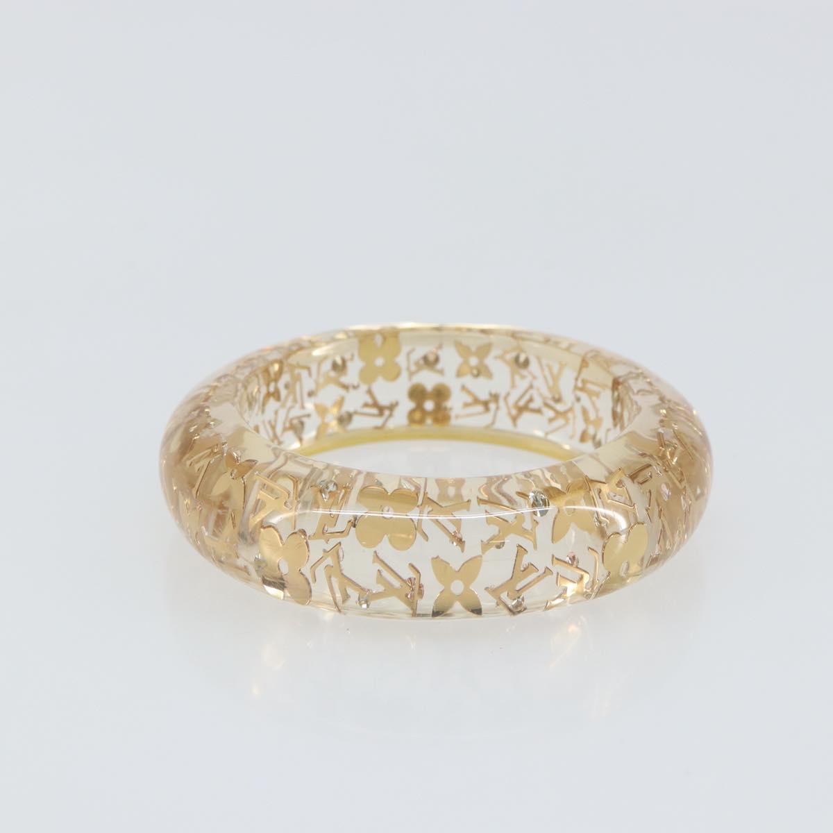 LOUIS VUITTON Brasserie Unclosure GM Bracelet Plastic Gold M65865 LV Auth hk3394
