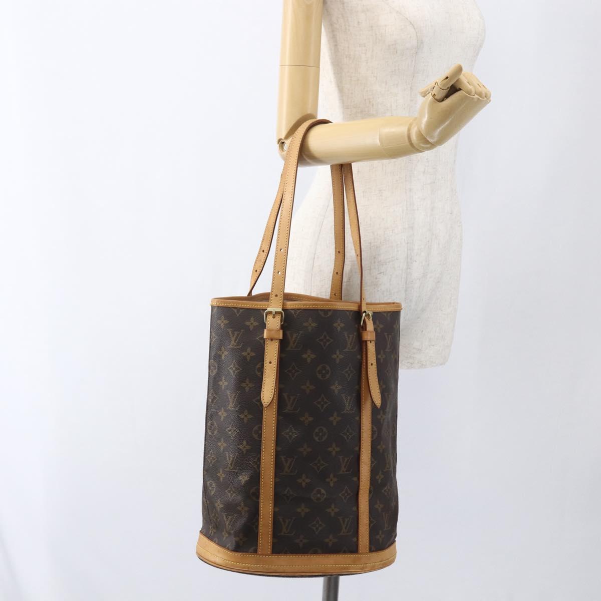 LOUIS VUITTON Monogram Bucket GM Shoulder Bag M42236 LV Auth hk3395