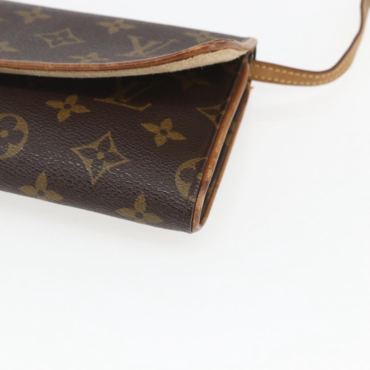 LOUIS VUITTON Monogram Pochette Twin GM Shoulder Bag M51852 LV Auth hk3399