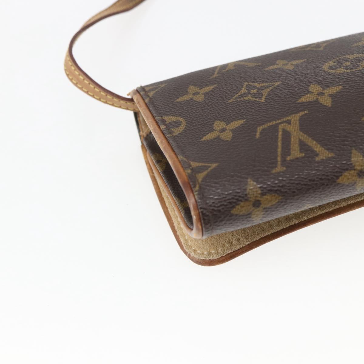 LOUIS VUITTON Monogram Pochette Twin GM Shoulder Bag M51852 LV Auth hk3399