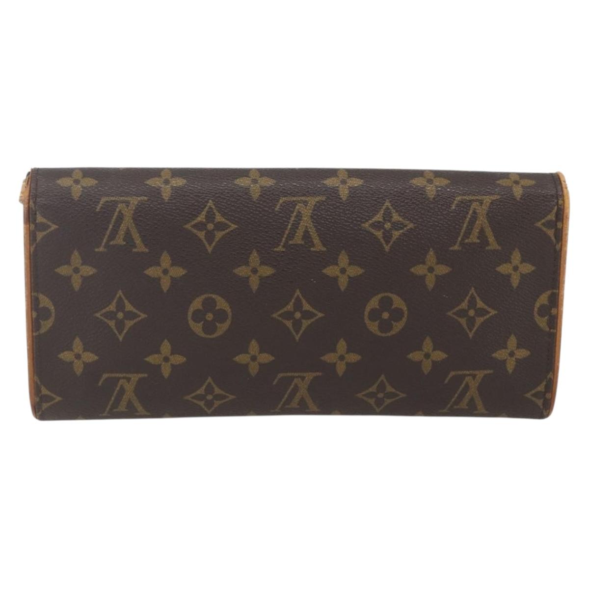 LOUIS VUITTON Monogram Pochette Twin GM Shoulder Bag M51852 LV Auth hk3399