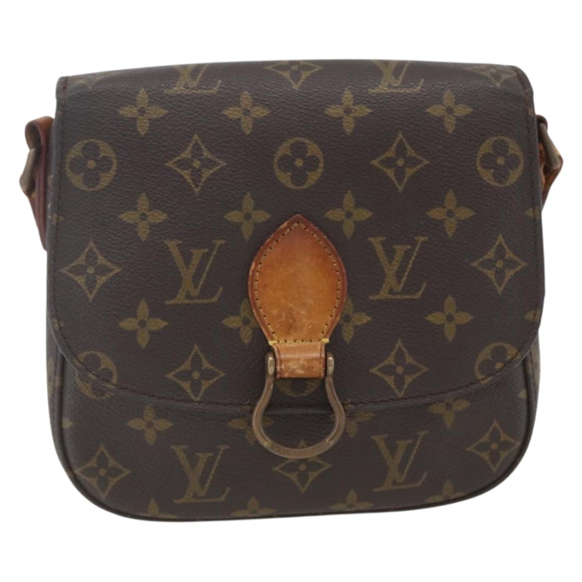 LOUIS VUITTON Monogram Saint Cloud MM Shoulder Bag M51243 LV Auth hk3414