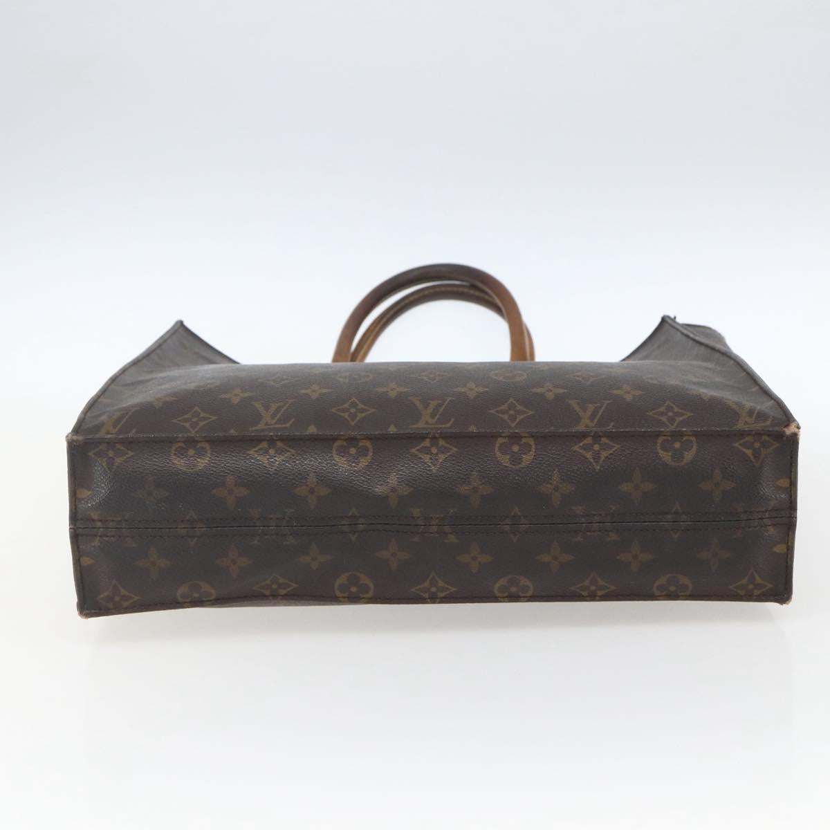 LOUIS VUITTON Monogram Sac Plat Hand Bag M51140 LV Auth hk3417