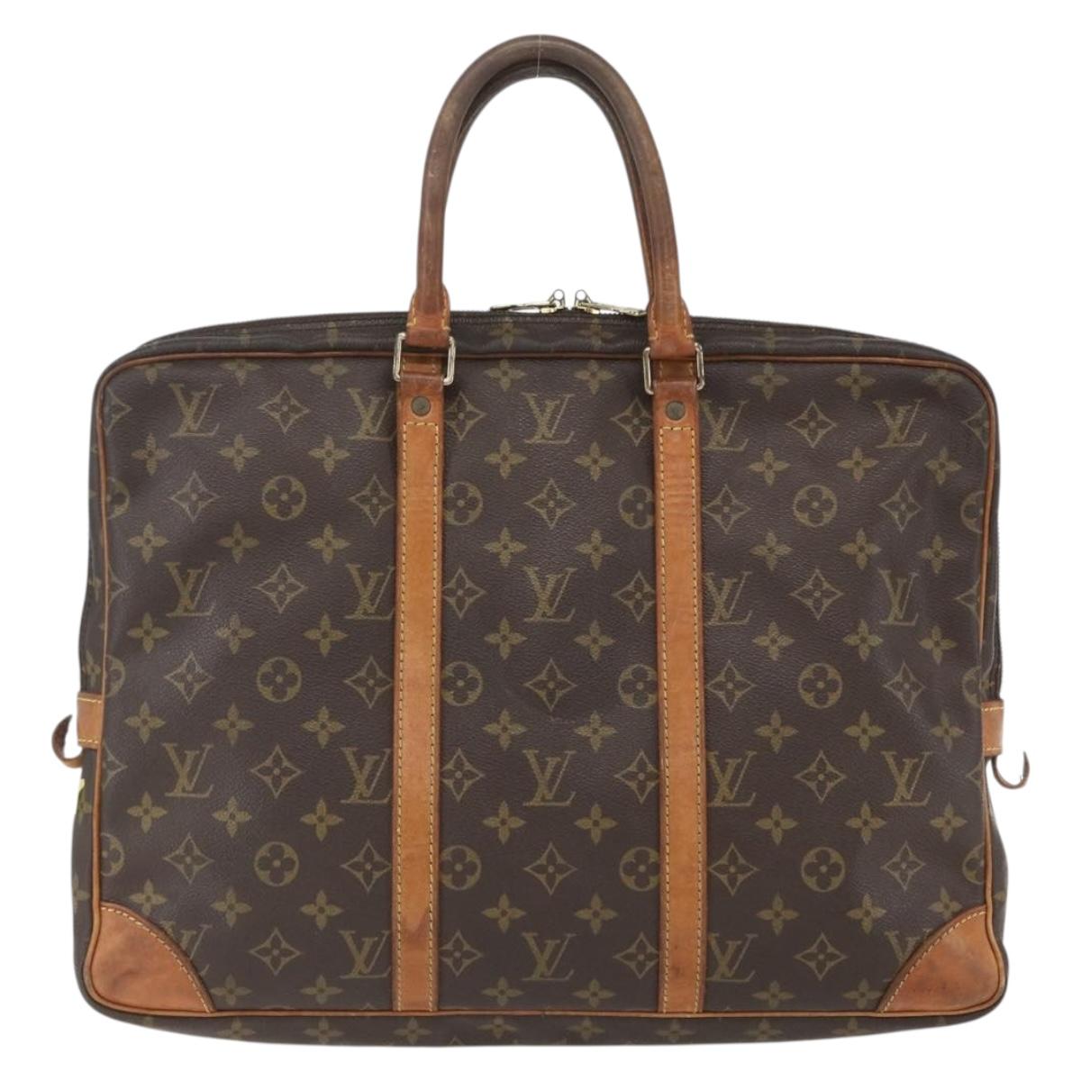 LOUIS VUITTON Monogram Porte Documents Voyage Business Bag M53361 LV Auth hk3424