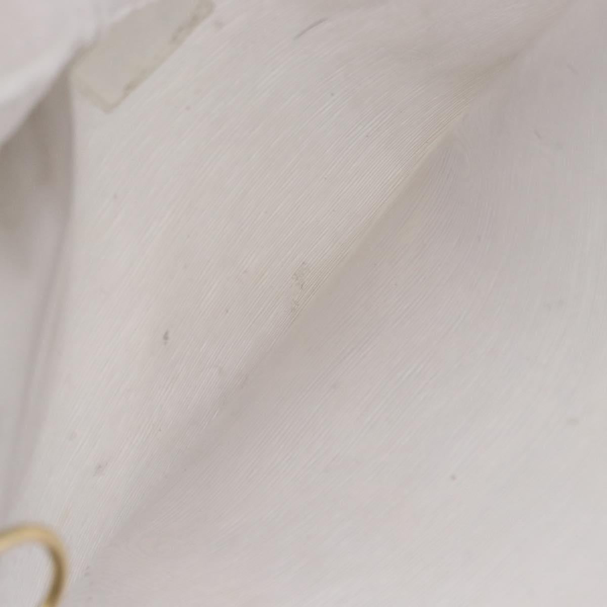 LOUIS VUITTON Epi Plage Via Bag Vinyl Leather Clear White M92153 Auth hk3428
