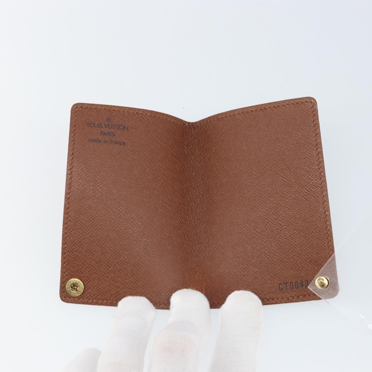 LOUIS VUITTON Monogram Porto Cartes Crdit Pression Card Case M60937 Auth hk3429