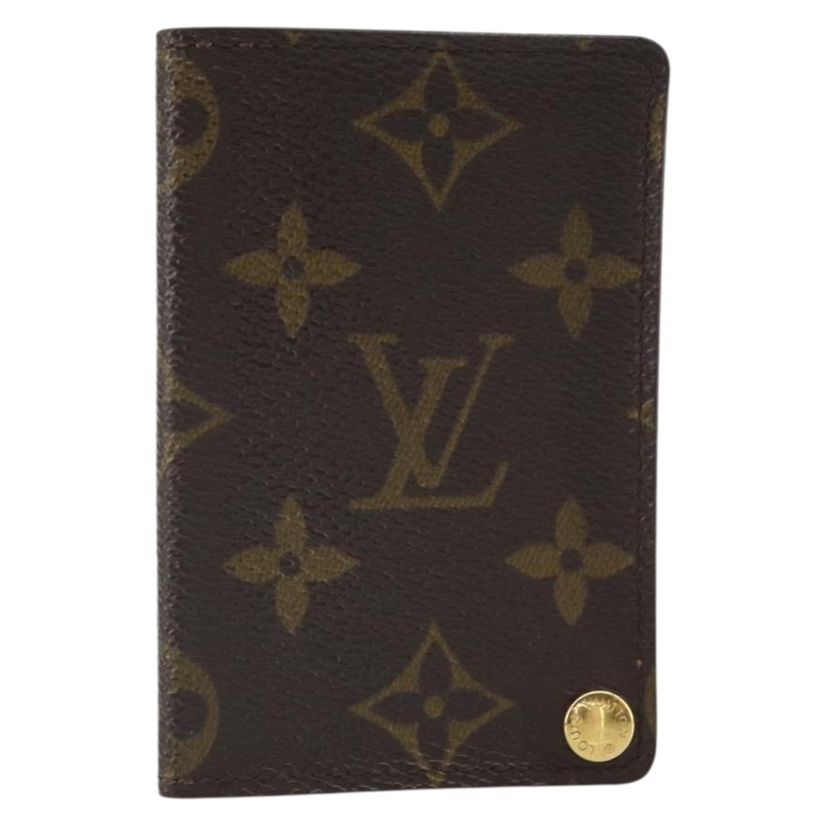 LOUIS VUITTON Monogram Porto Cartes Crdit Pression Card Case M60937 Auth hk3430