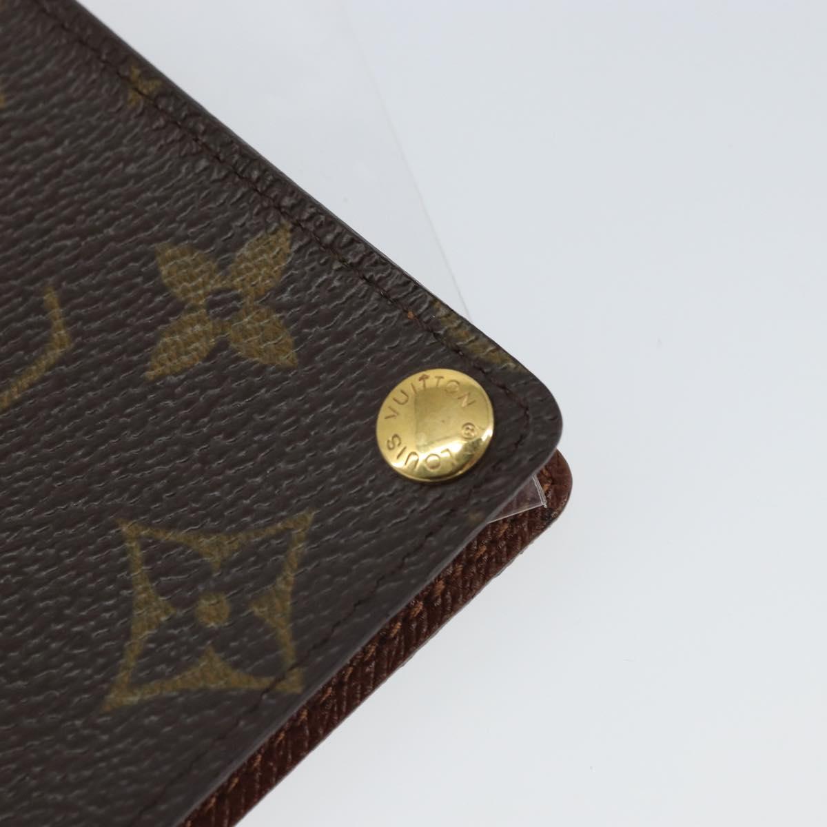 LOUIS VUITTON Monogram Porto Cartes Crdit Pression Card Case M60937 Auth hk3430