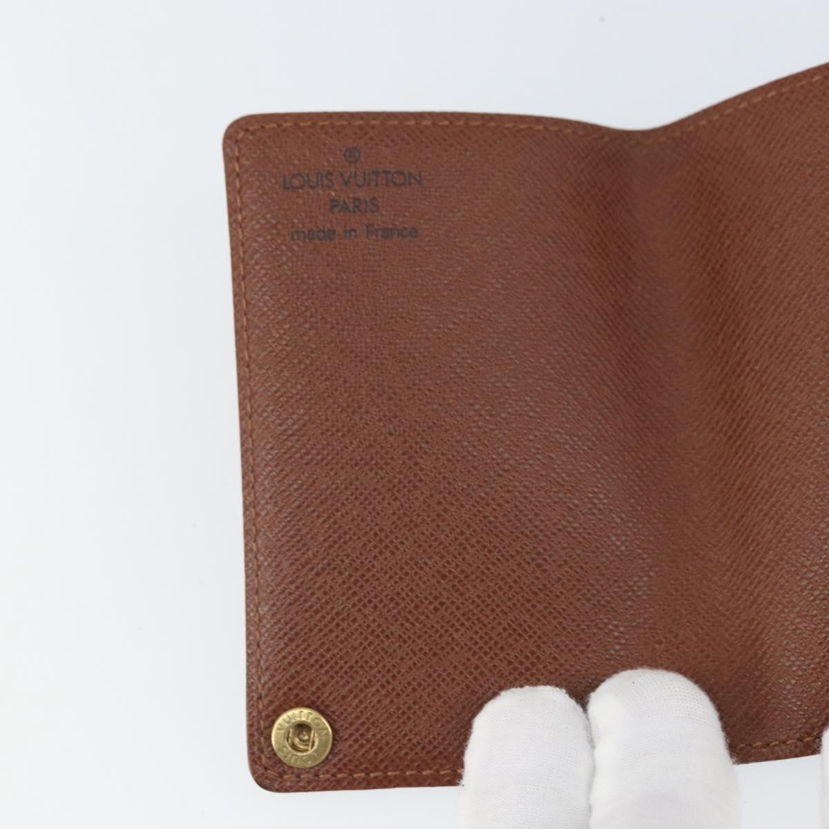 LOUIS VUITTON Monogram Porto Cartes Crdit Pression Card Case M60937 Auth hk3430