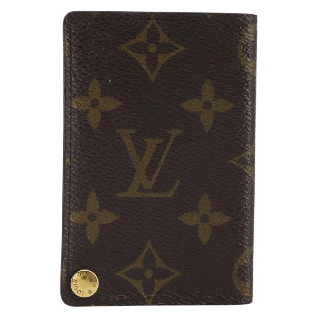 LOUIS VUITTON Monogram Porto Cartes Crdit Pression Card Case M60937 Auth hk3430