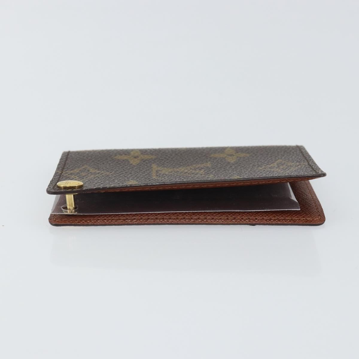 LOUIS VUITTON Monogram Porto Cartes Crdit Pression Card Case M60937 Auth hk3430