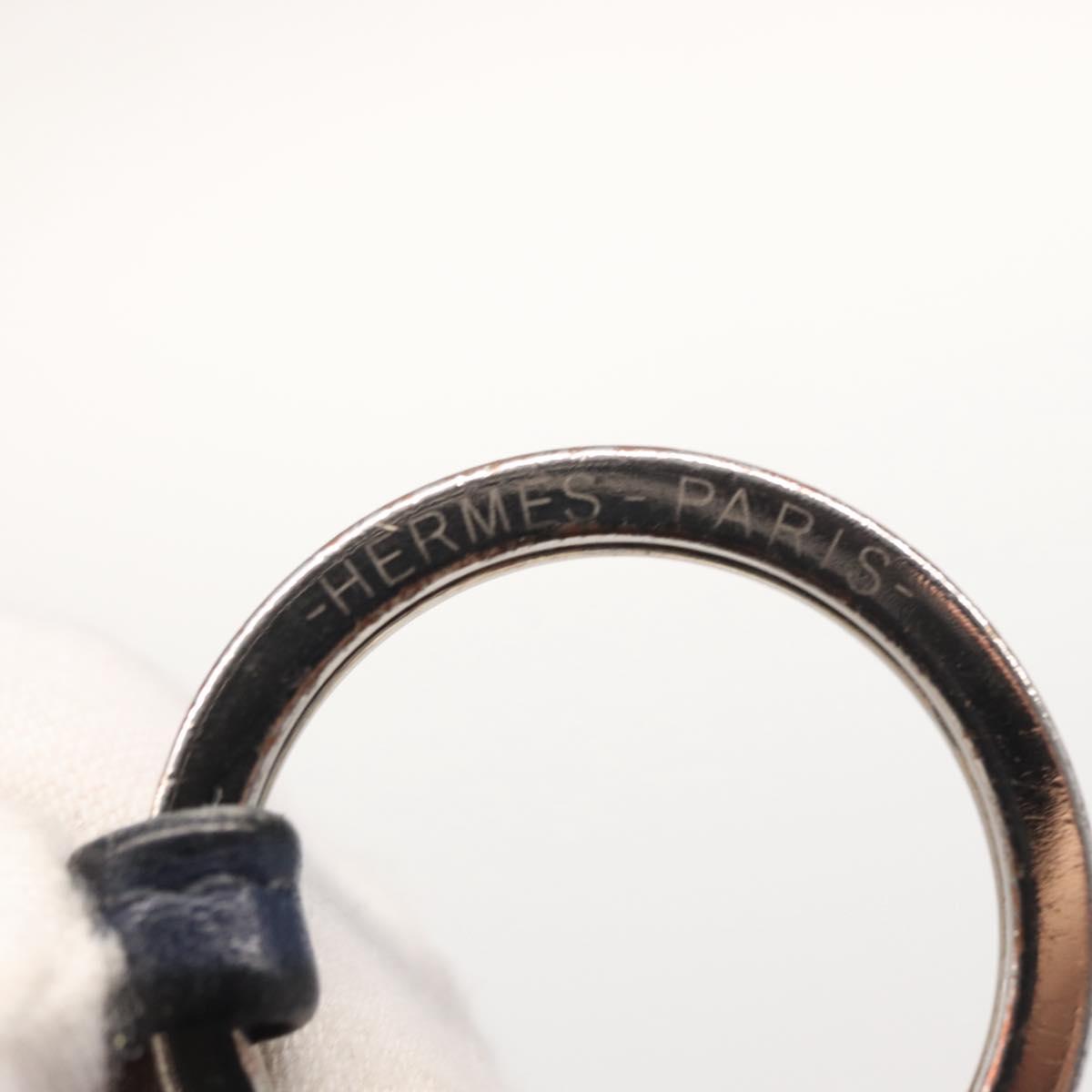 HERMES Carmen Charm Leather Navy Auth hk3436