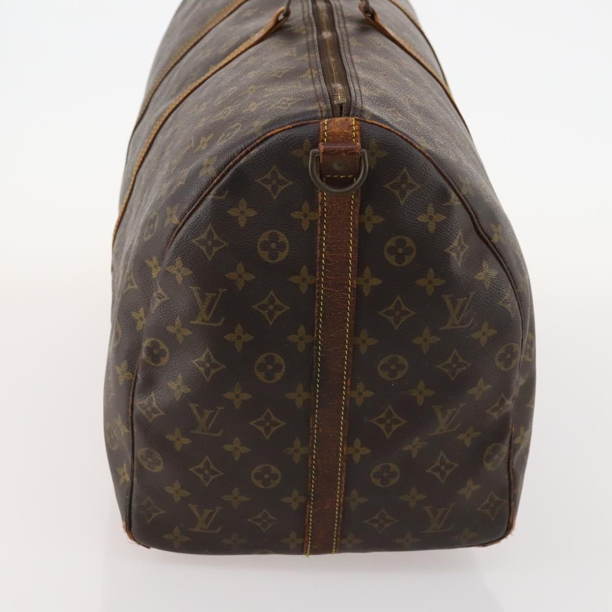 LOUIS VUITTON Monogram Keepall Bandouliere 60 Boston Bag M41412 LV Auth hk3438