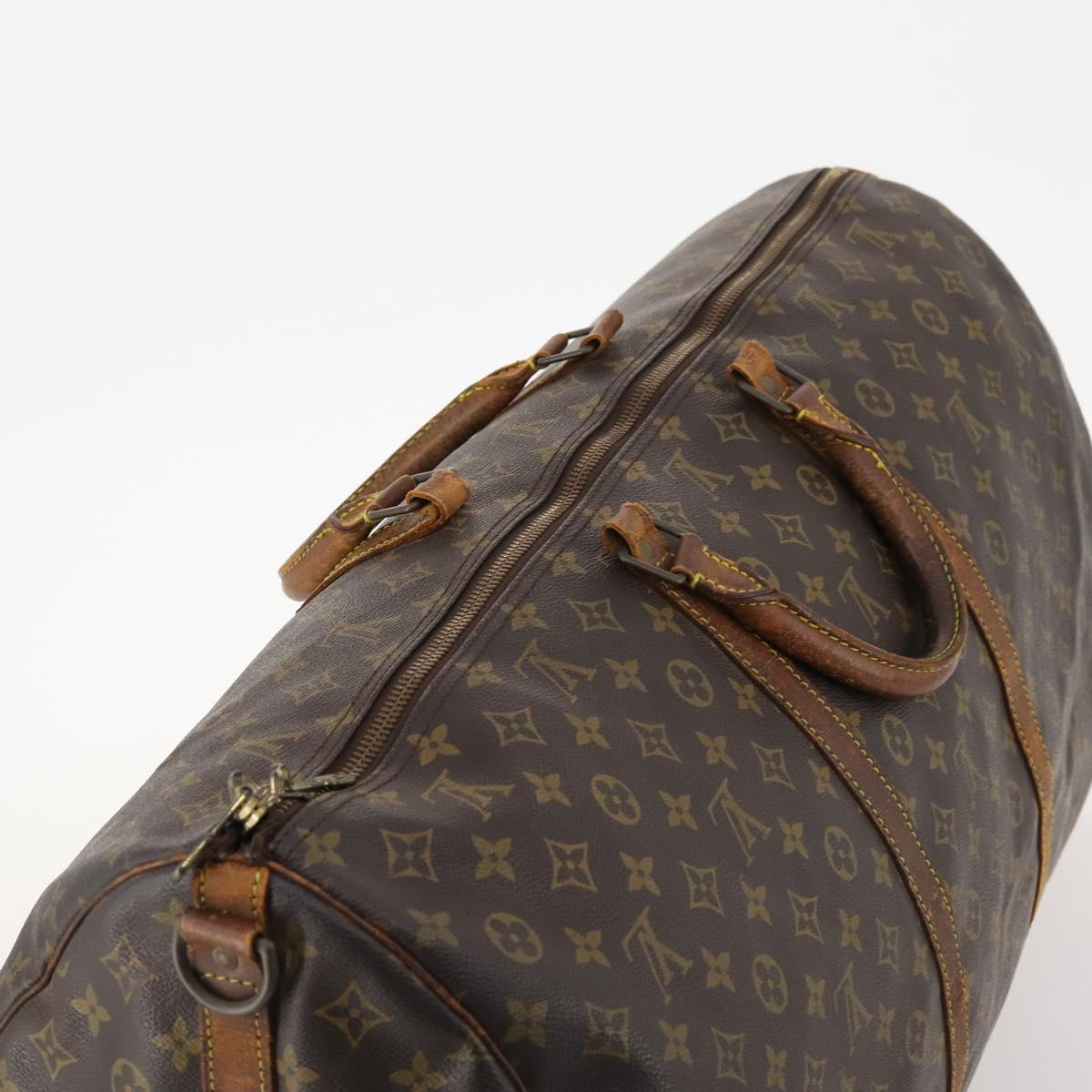 LOUIS VUITTON Monogram Keepall Bandouliere 60 Boston Bag M41412 LV Auth hk3438