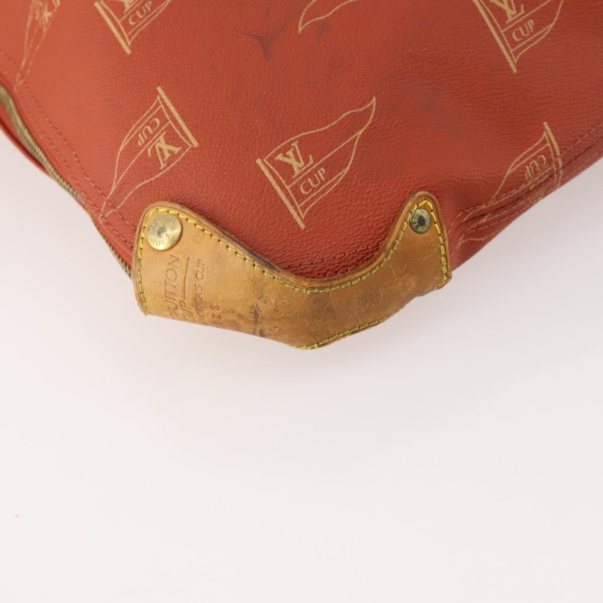 LOUIS VUITTON LV Cup Kabul Boston Bag Red M80020 LV Auth hk3439