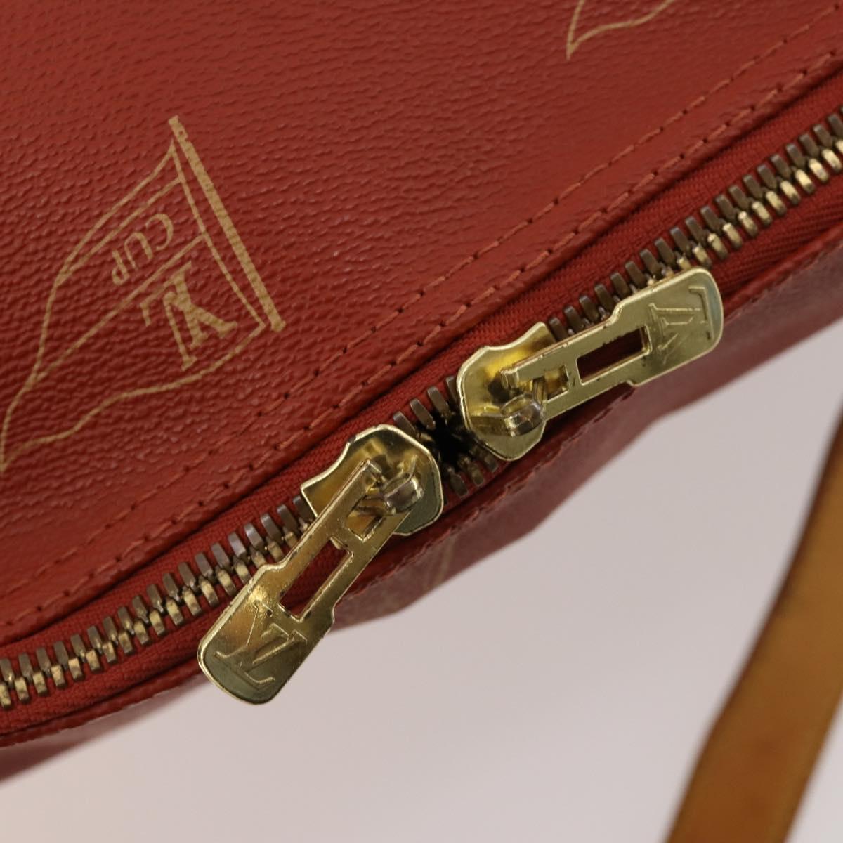 LOUIS VUITTON LV Cup Kabul Boston Bag Red M80020 LV Auth hk3439