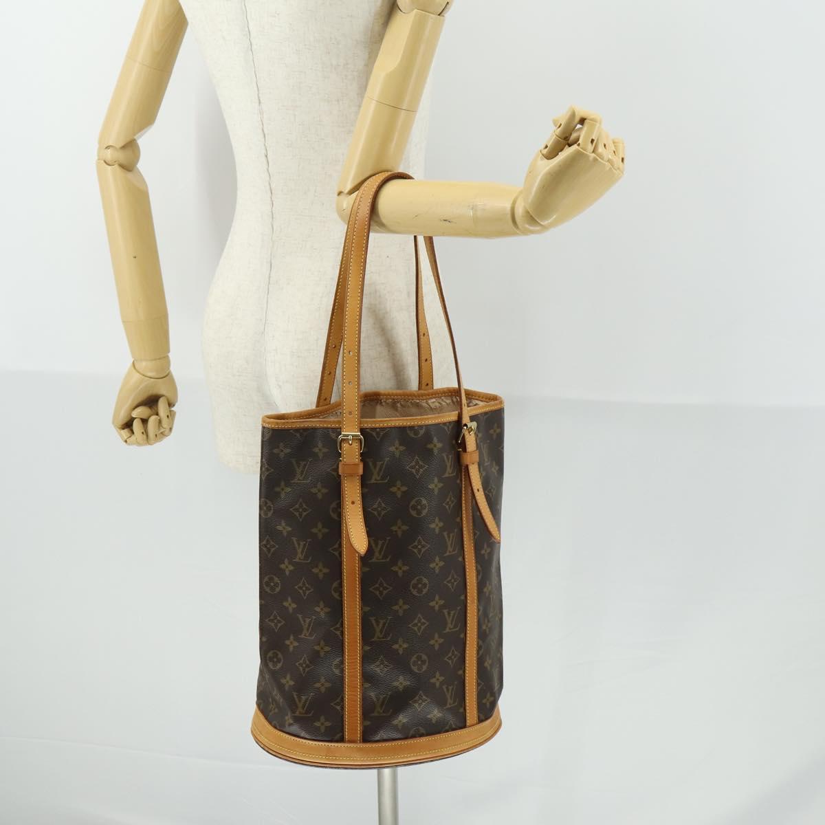 LOUIS VUITTON Monogram Bucket GM Shoulder Bag M42236 LV Auth hk3441