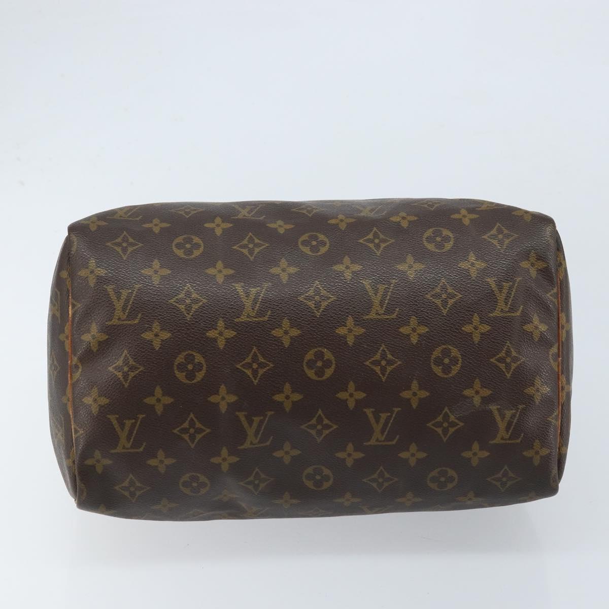 LOUIS VUITTON Monogram Speedy 30 Hand Bag M41526 LV Auth hk3444