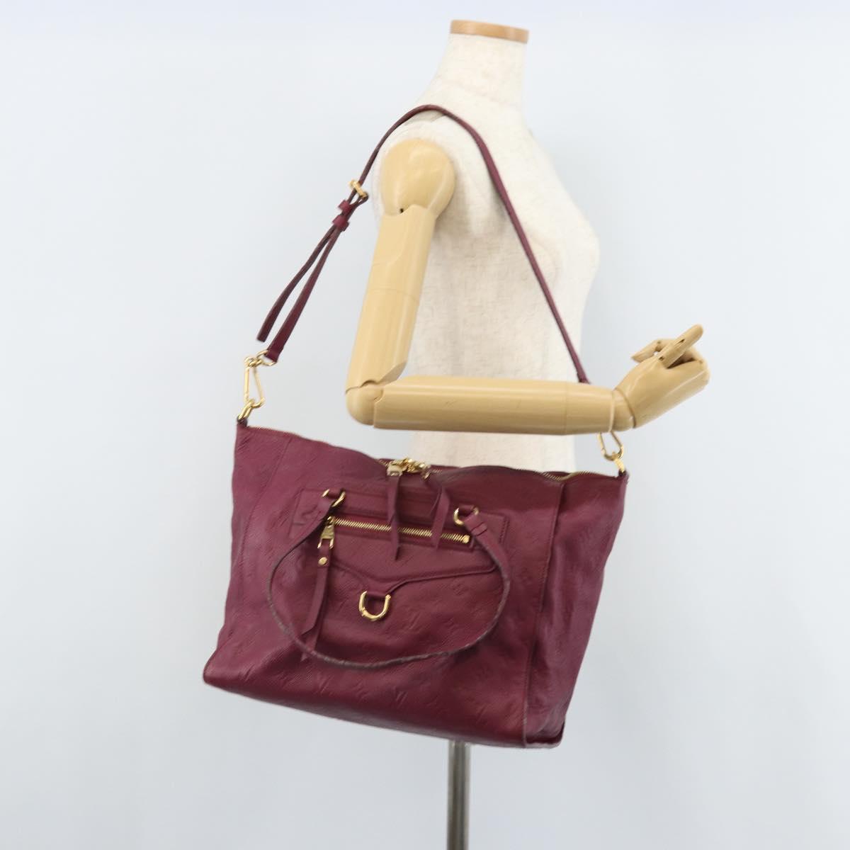 LOUIS VUITTON Monogram Empreinte Lumineuse PM Bag Oroll M94046 LV Auth hk3449