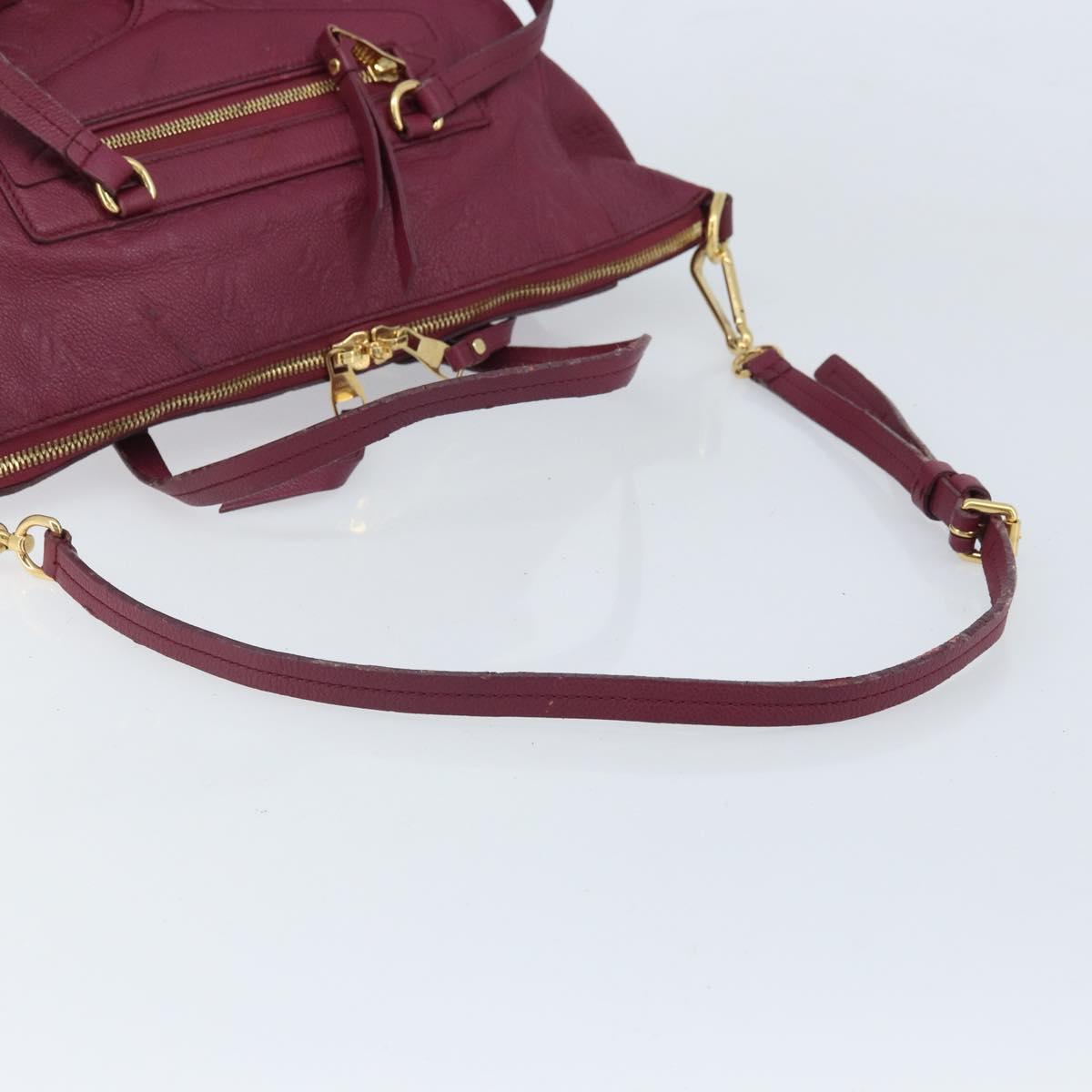 LOUIS VUITTON Monogram Empreinte Lumineuse PM Bag Oroll M94046 LV Auth hk3449