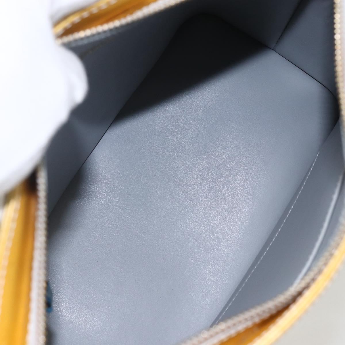 LOUIS VUITTON Monogram Vernis Houston Hand Bag Gris M91053 LV Auth hk3454