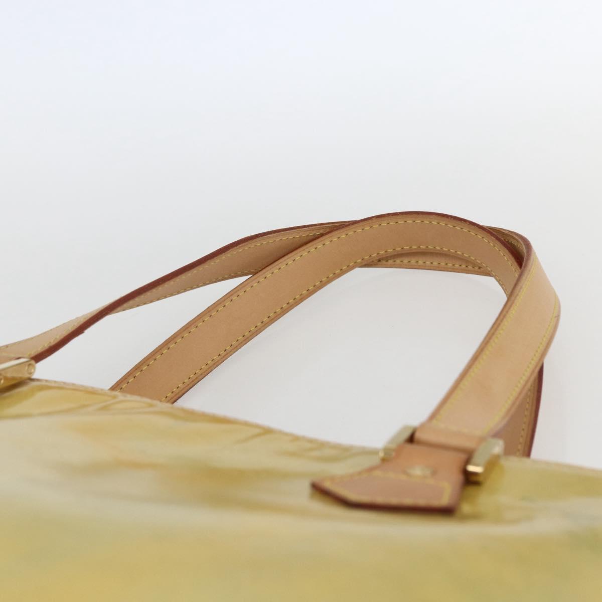 LOUIS VUITTON Monogram Vernis Houston Hand Bag Gris M91053 LV Auth hk3454