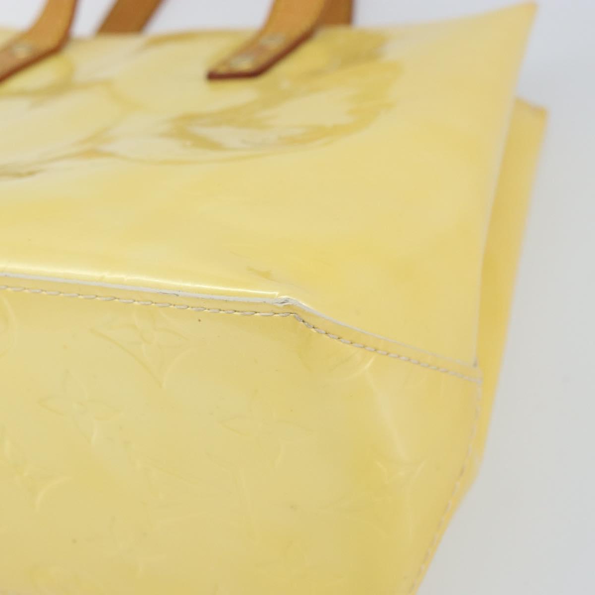 LOUIS VUITTON Monogram Vernis Reade PM Hand Bag Perle M91336 LV Auth hk3456