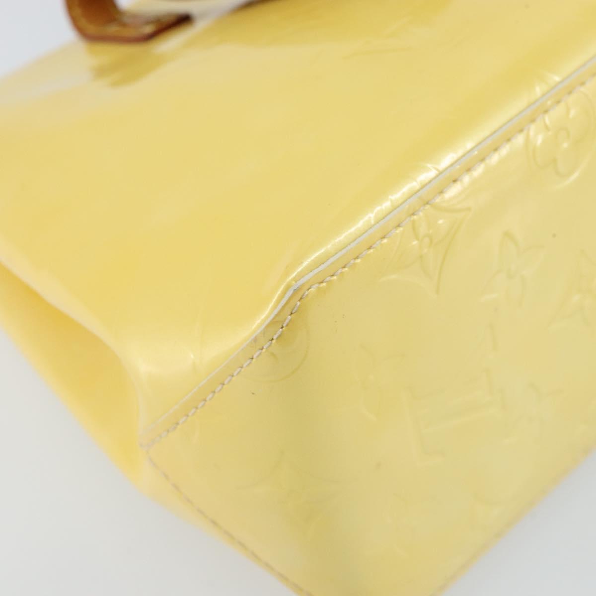 LOUIS VUITTON Monogram Vernis Reade PM Hand Bag Perle M91336 LV Auth hk3456