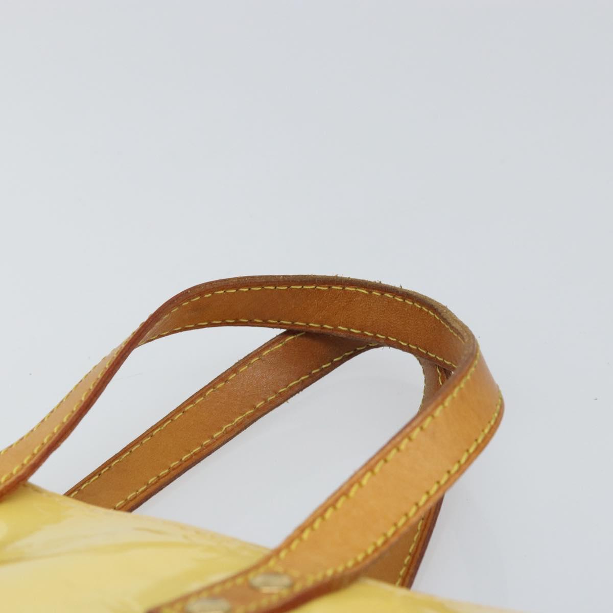 LOUIS VUITTON Monogram Vernis Reade PM Hand Bag Perle M91336 LV Auth hk3456