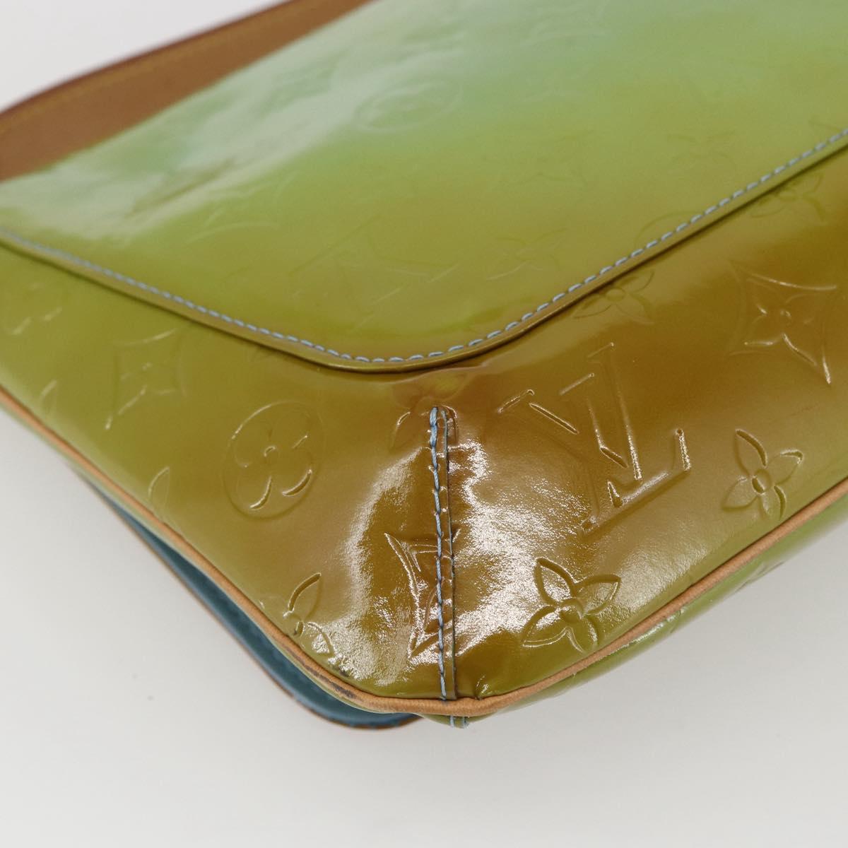 LOUIS VUITTON Monogram Vernis Thompson Street Bag Baby Blue M91009 Auth hk3458