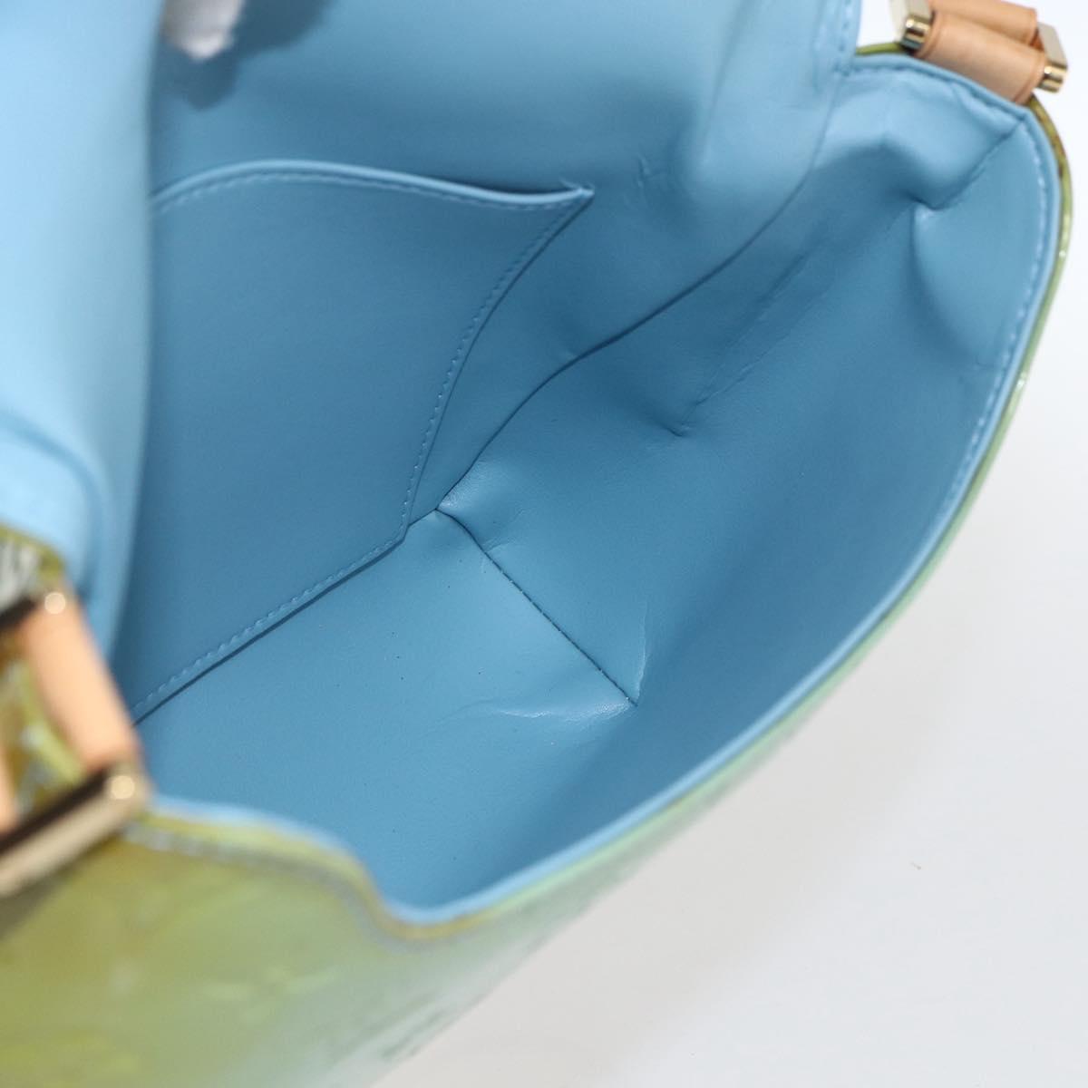 LOUIS VUITTON Monogram Vernis Thompson Street Bag Baby Blue M91009 Auth hk3458