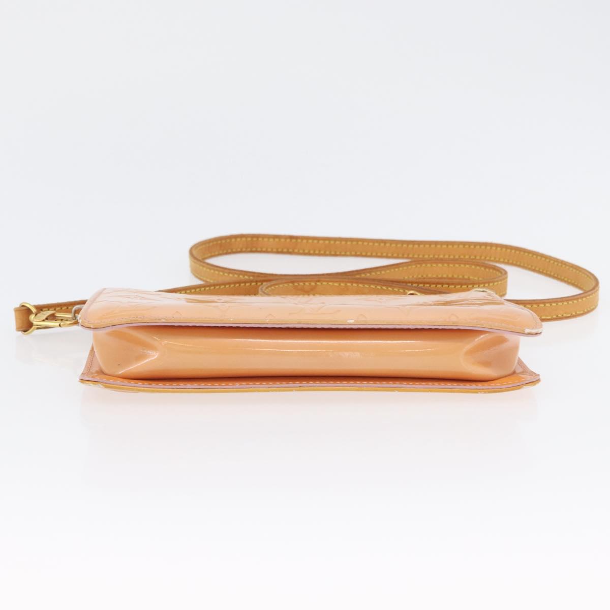 LOUIS VUITTON Vernis Lexington Pouch Marshmallow Pink M91057 LV Auth hk3459
