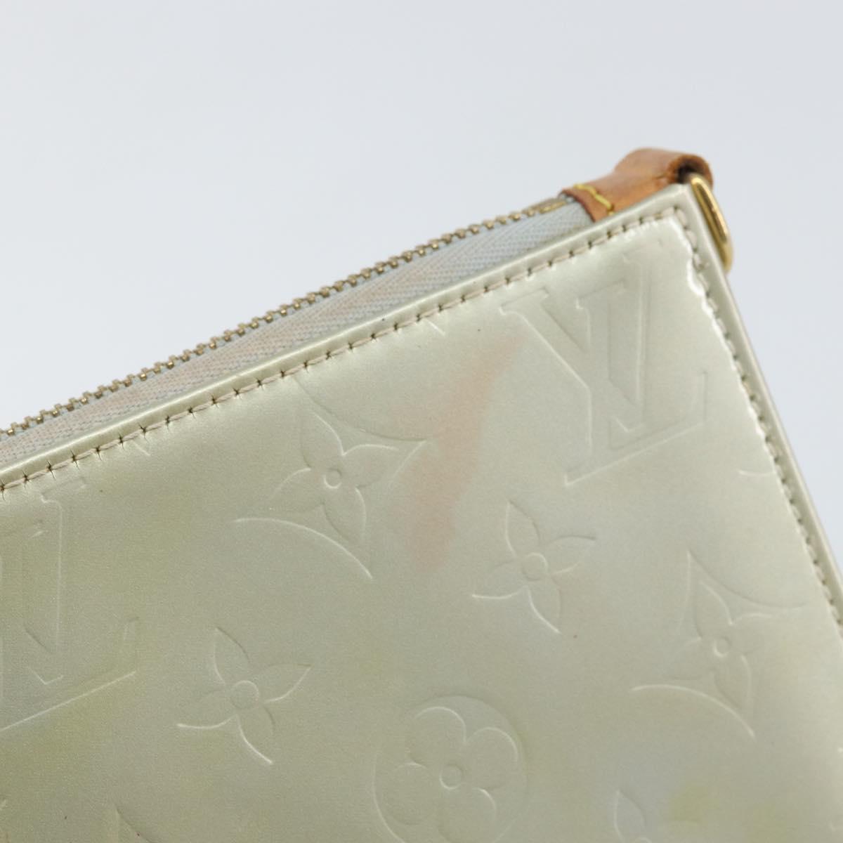 LOUIS VUITTON Monogram Vernis Lexington Accessory Pouch Gris M91056 Auth hk3460
