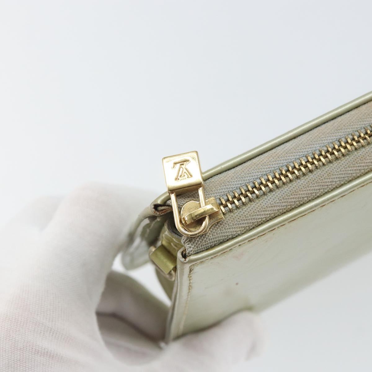 LOUIS VUITTON Monogram Vernis Lexington Accessory Pouch Gris M91056 Auth hk3460