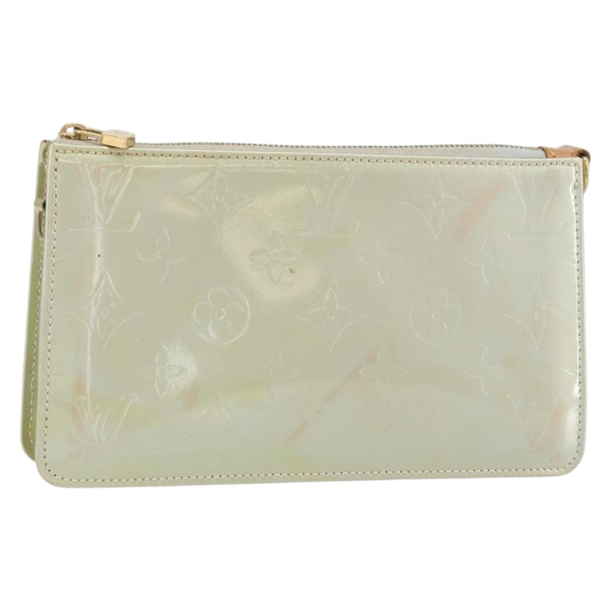 LOUIS VUITTON Monogram Vernis Lexington Accessory Pouch Gris M91056 Auth hk3460