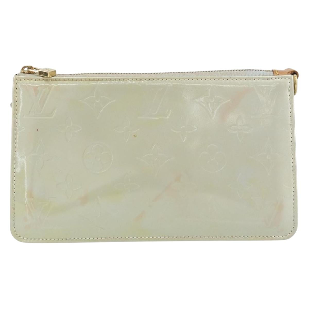 LOUIS VUITTON Monogram Vernis Lexington Accessory Pouch Gris M91056 Auth hk3460