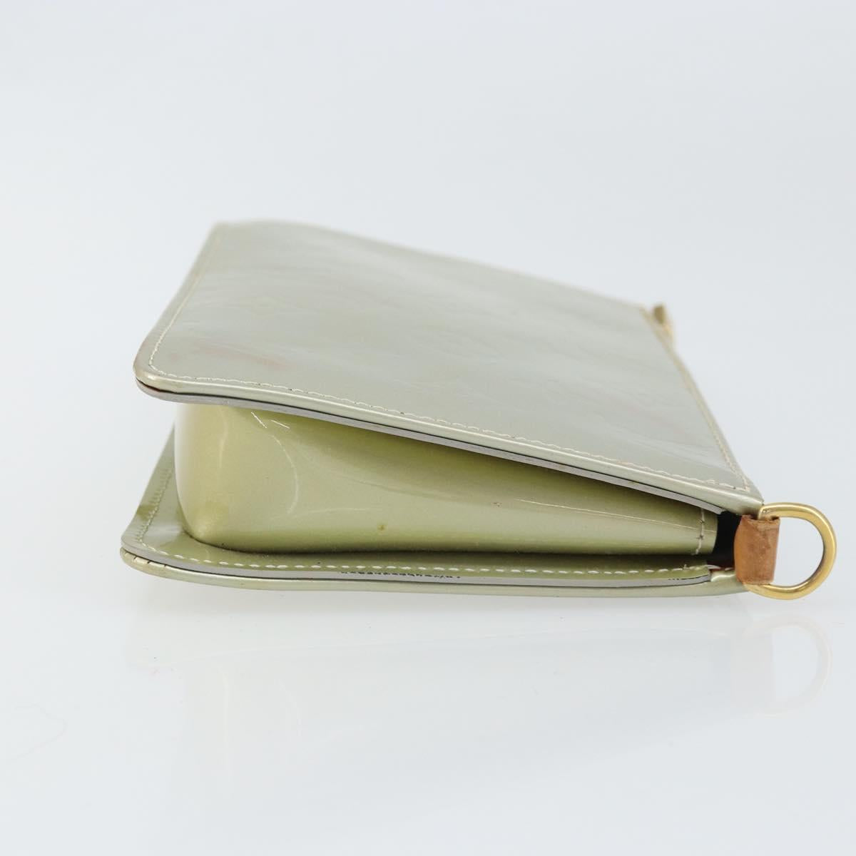 LOUIS VUITTON Monogram Vernis Lexington Accessory Pouch Gris M91056 Auth hk3460