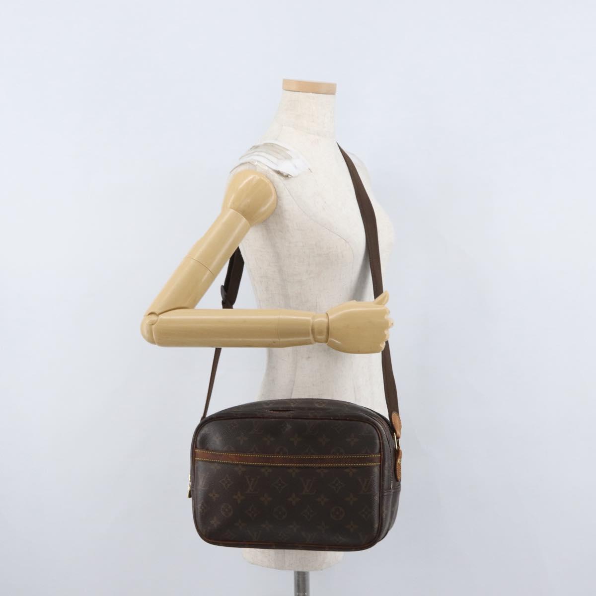 LOUIS VUITTON Monogram Reporter PM Shoulder Bag M45254 LV Auth hk3461