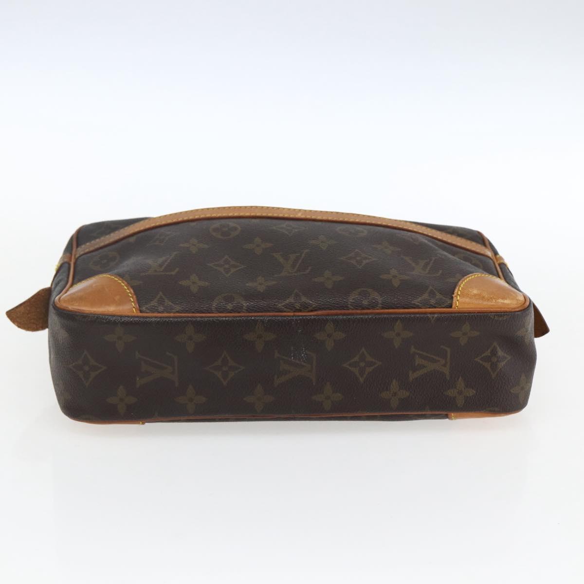 LOUIS VUITTON Monogram Compiegne 28 Clutch Bag M51845 LV Auth hk3464