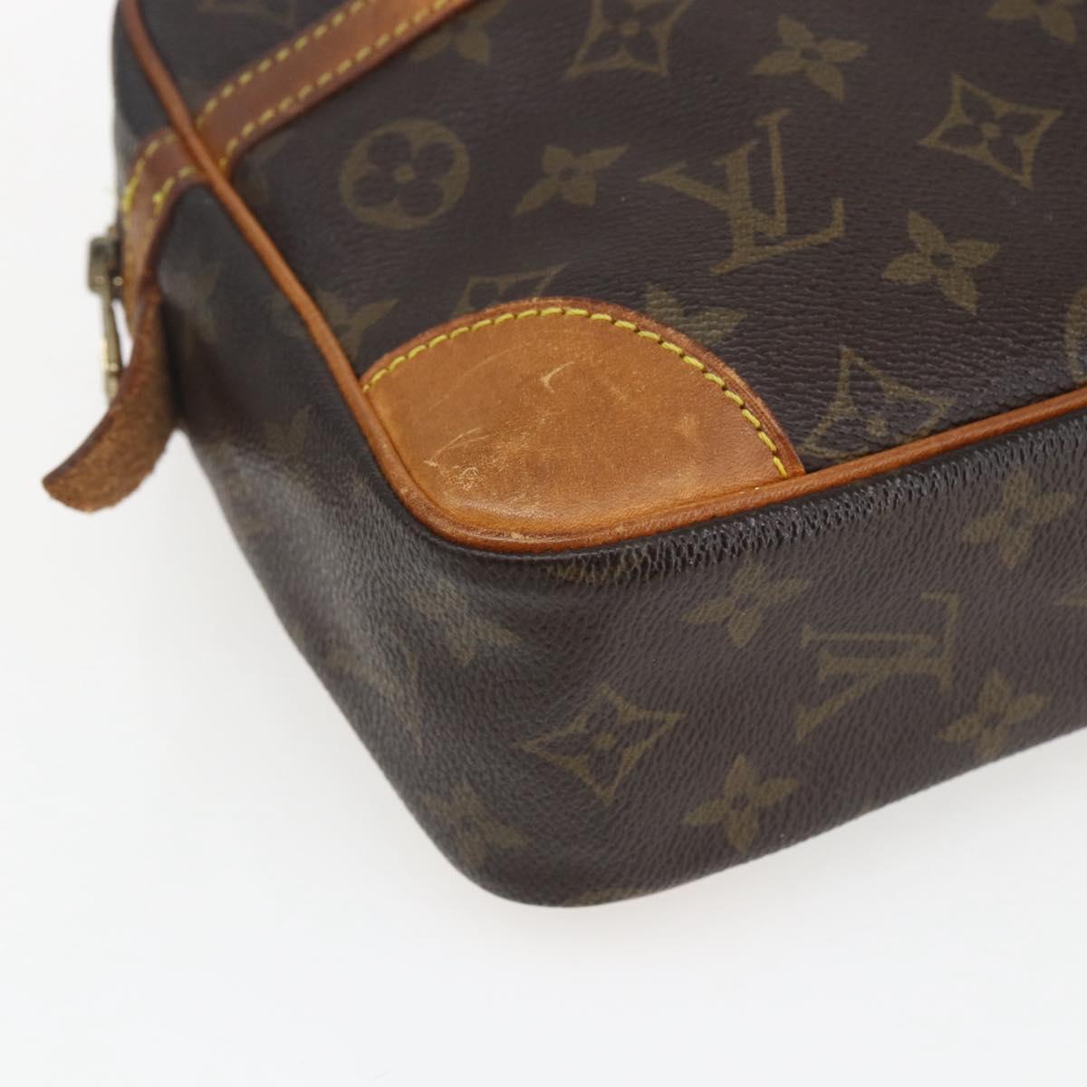 LOUIS VUITTON Monogram Compiegne 28 Clutch Bag M51845 LV Auth hk3464