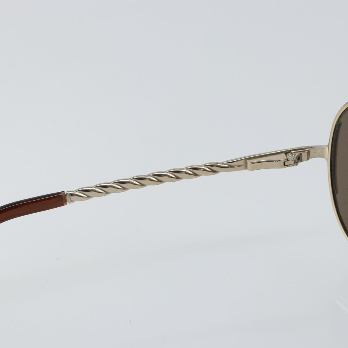 Salvatore Ferragamo Sunglasses metal Brown Auth hk3513