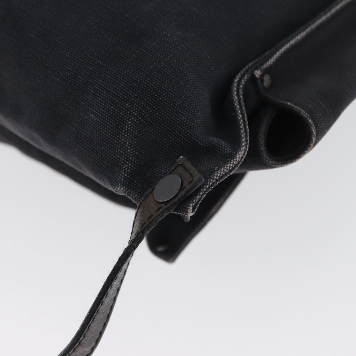 BOTTEGA VENETA Shoulder Bag Canvas Navy 121604 Auth hk3522