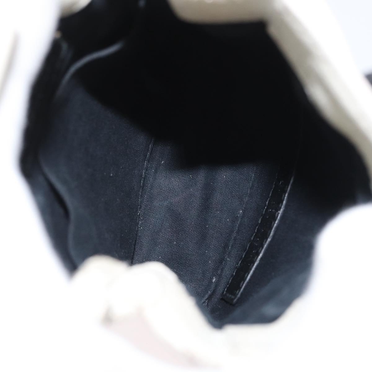 BALENCIAGA Shopping Phone Holder Shoulder Bag Leather White 593826 Auth hk3545