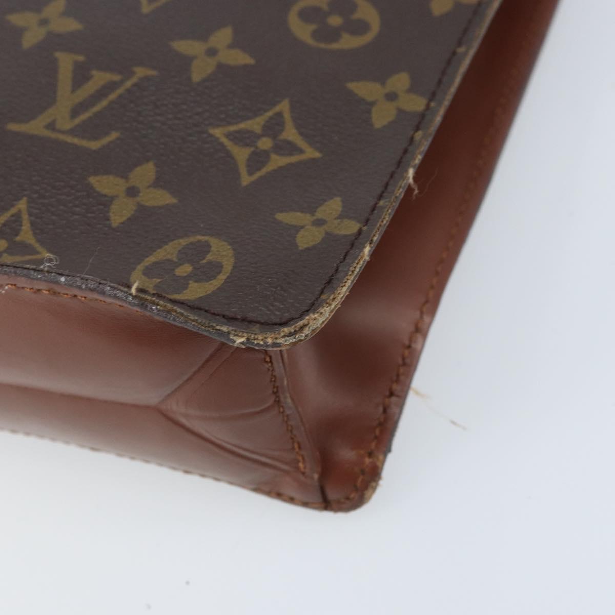LOUIS VUITTON Monogram Porte Documents Bandouliere Bag M53338 LV Auth hk3555