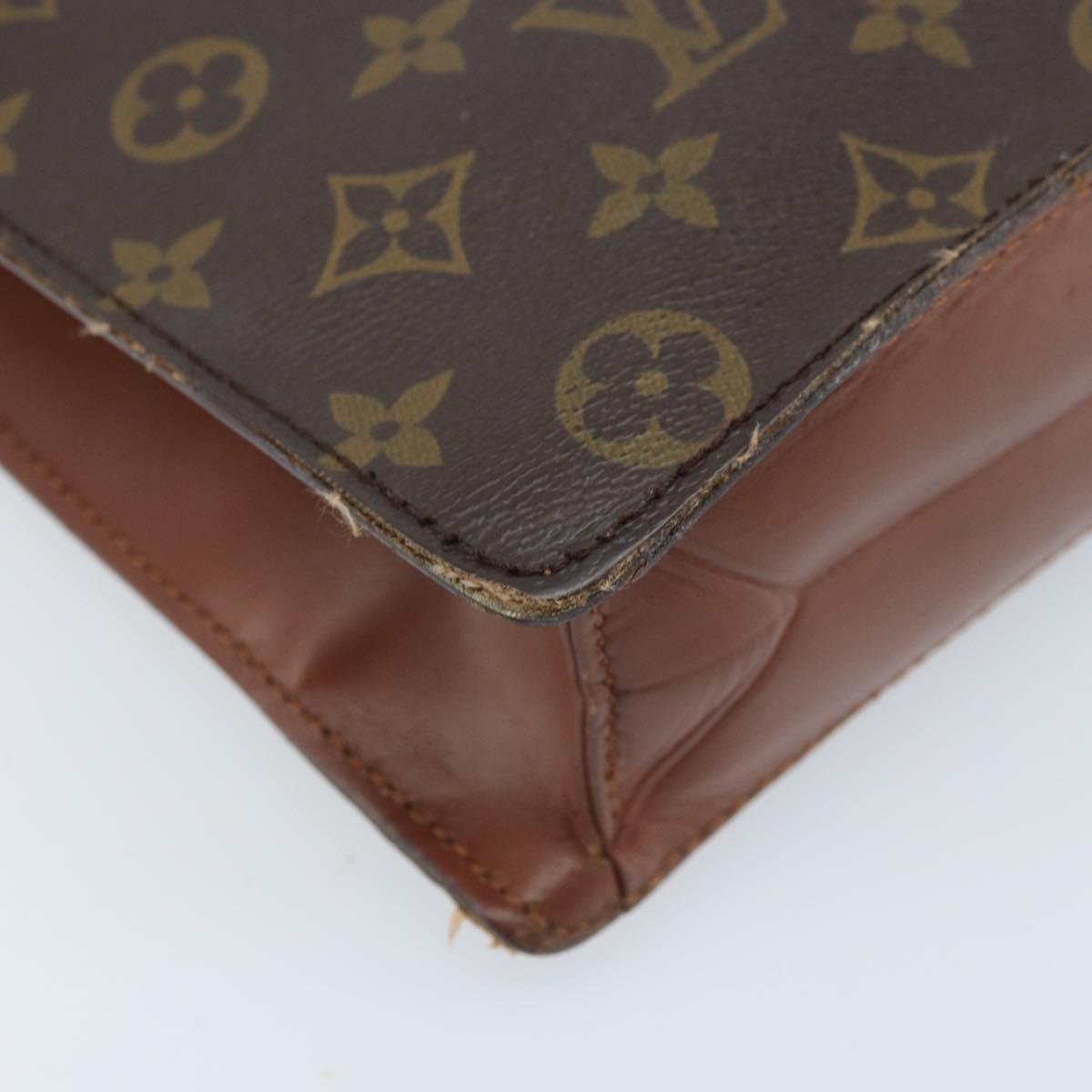 LOUIS VUITTON Monogram Porte Documents Bandouliere Bag M53338 LV Auth hk3555