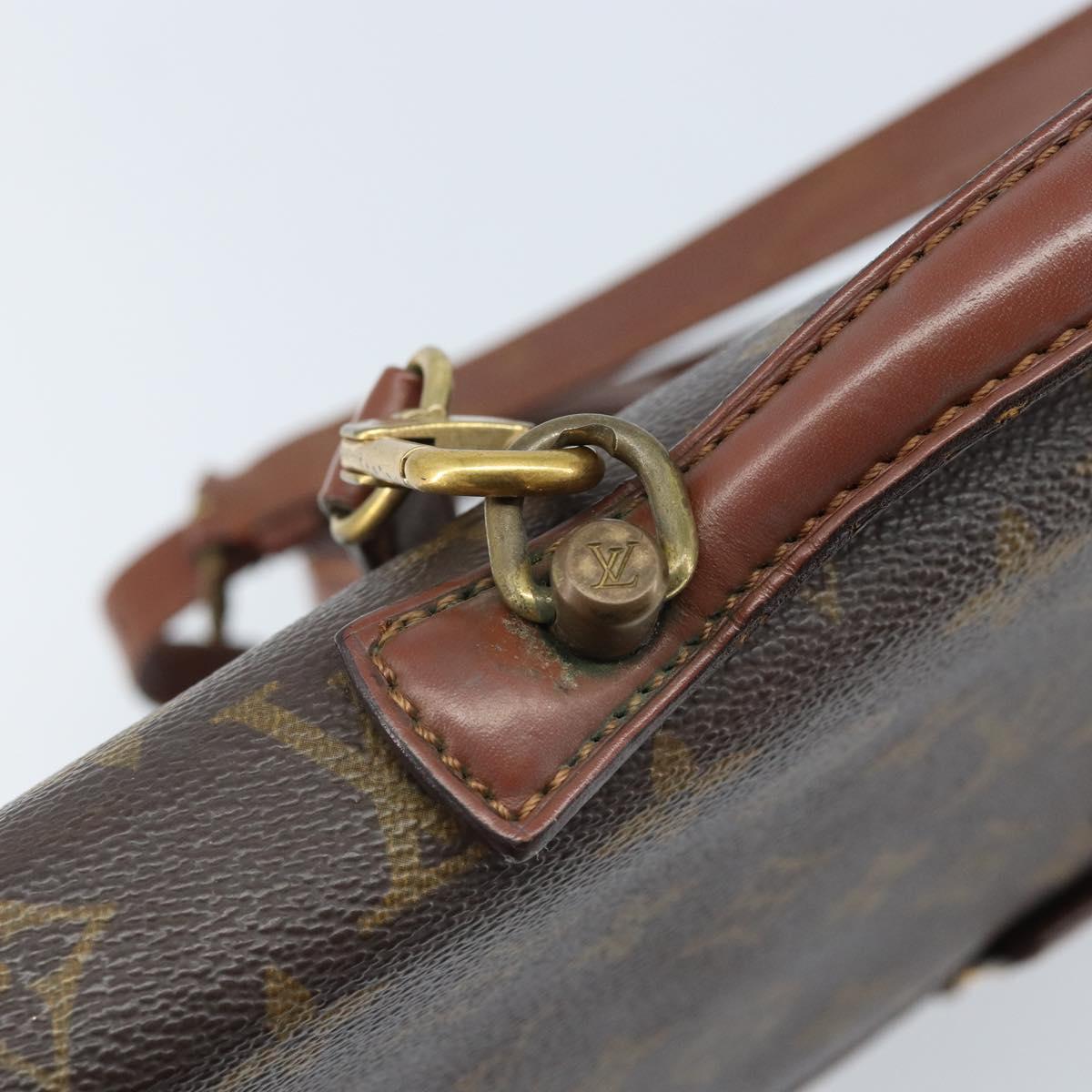 LOUIS VUITTON Monogram Porte Documents Bandouliere Bag M53338 LV Auth hk3555