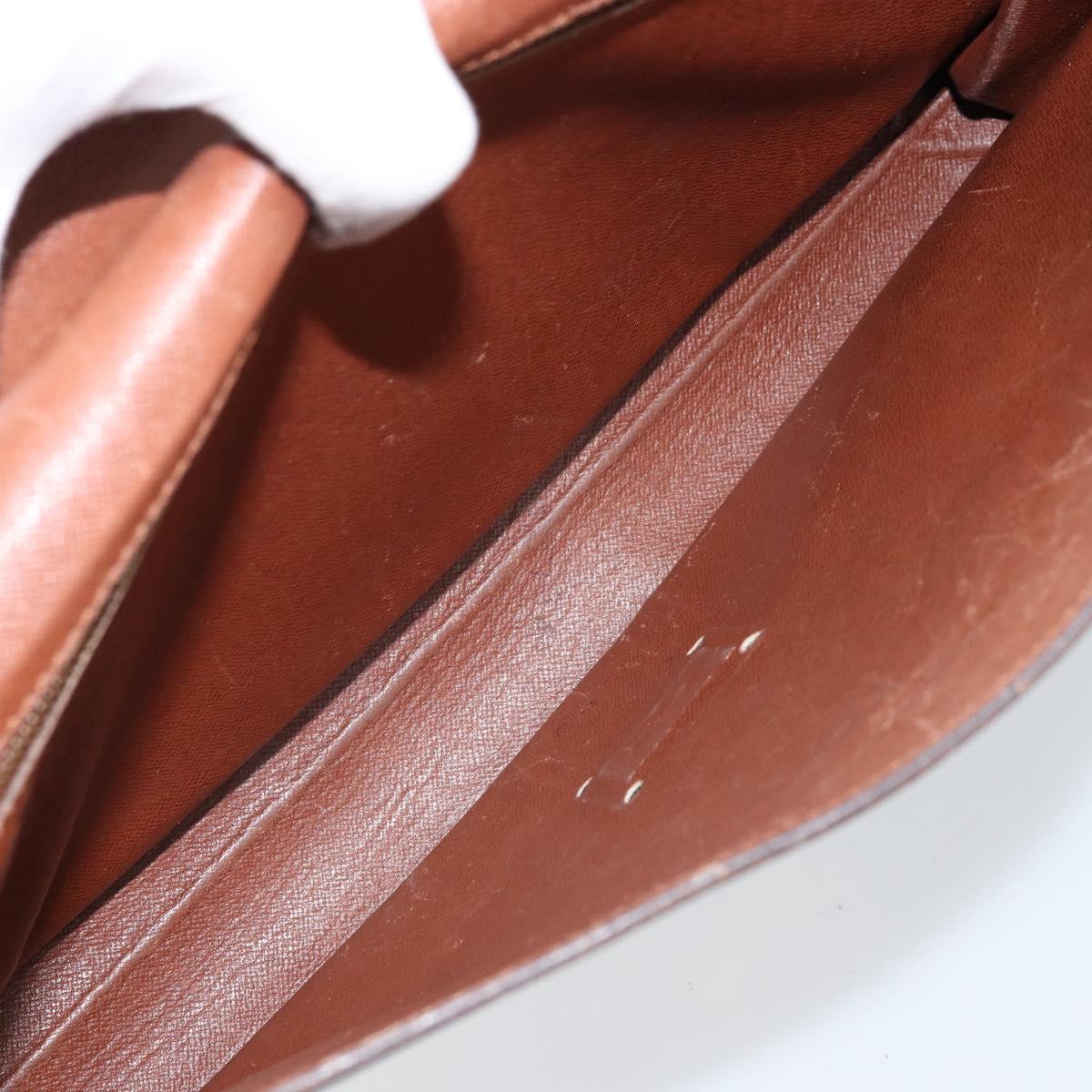 LOUIS VUITTON Monogram Porte Documents Bandouliere Bag M53338 LV Auth hk3555