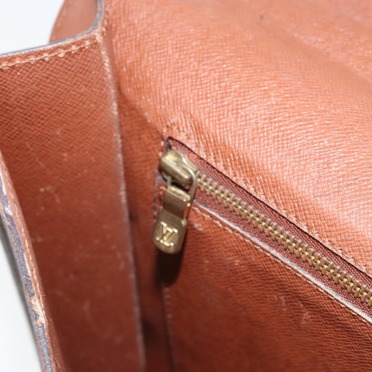 LOUIS VUITTON Monogram Porte Documents Bandouliere Bag M53338 LV Auth hk3555