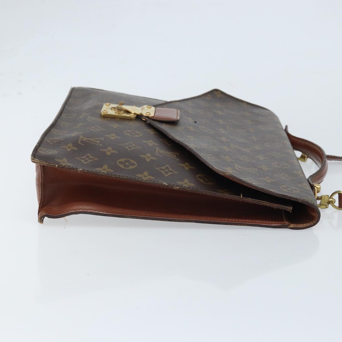 LOUIS VUITTON Monogram Porte Documents Bandouliere Bag M53338 LV Auth hk3555